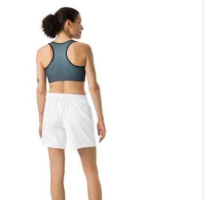 Abbadeboss logo Athletic Long white Shorts Active wear for men / shorts Active wear for women