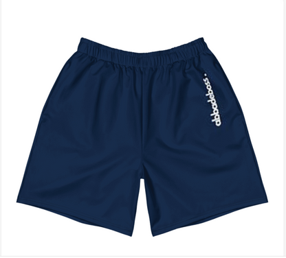 Abbadeboss logo Athletic Long Navy blue Shorts Active wear for men / shorts Active wear for women