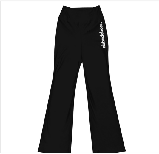 Abbadeboss Black Flare leggings Active wear for women