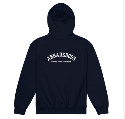 Unstoppable faith Abbadeboss heavy blend navy hoodie for boys/ hoodie for girls