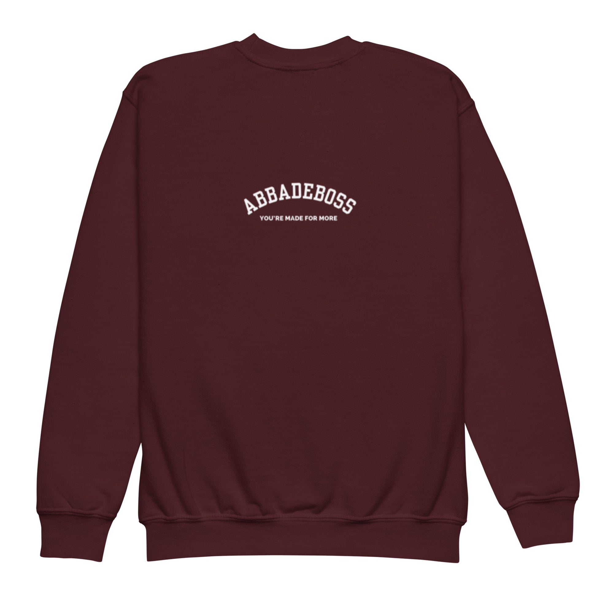 crewneck Maroon sweatshirt for boys and girls